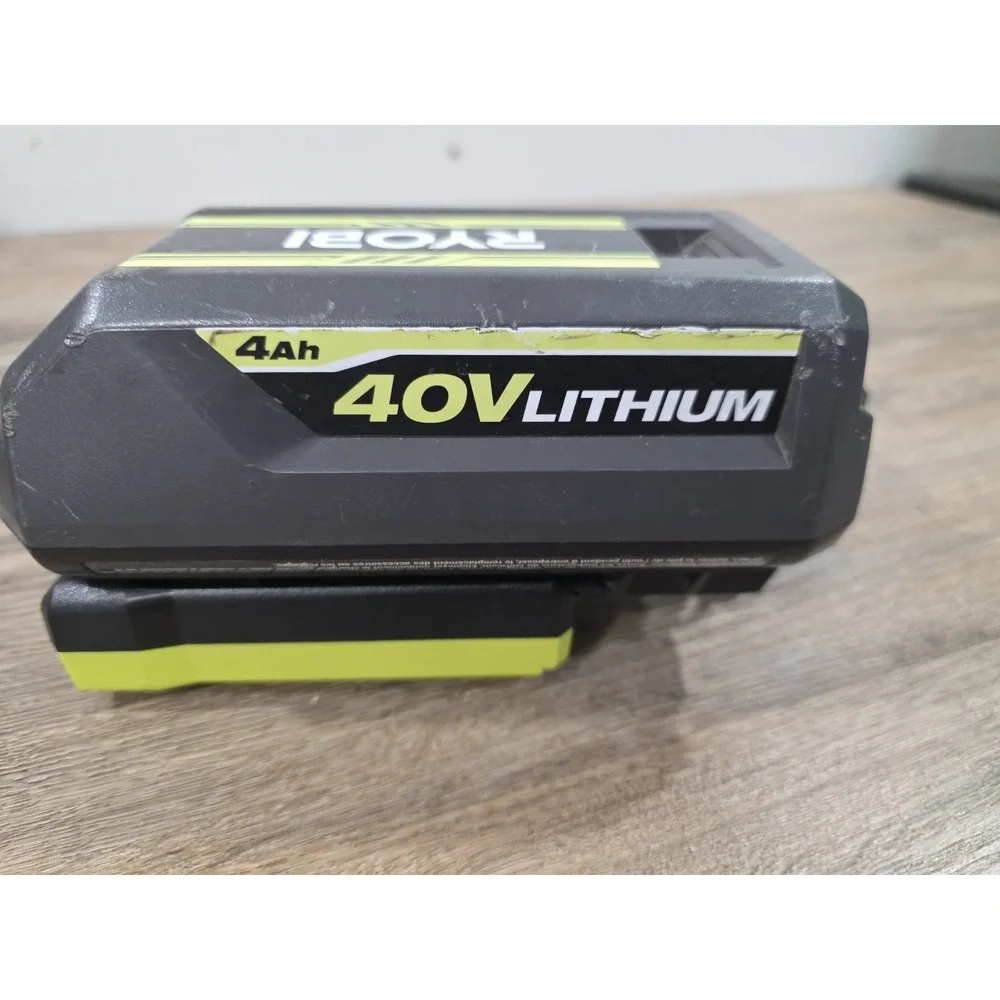 RYOBI 40V 4Ah Lithium-Ion Battery Pack with RYOBI Charger, Black